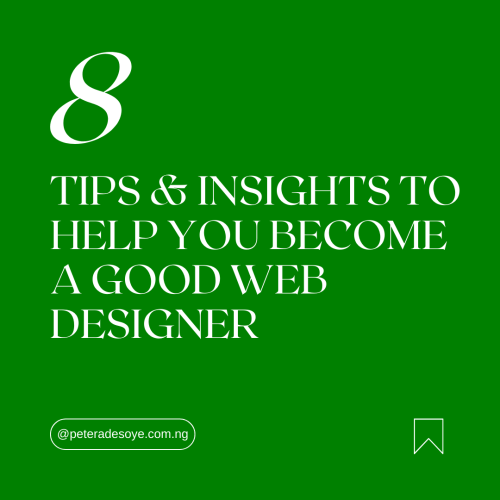 Becoming a good web designer